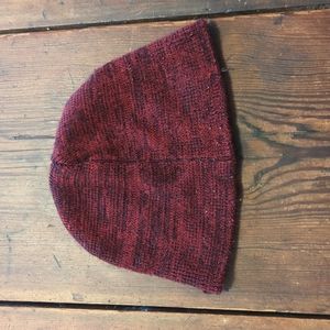 Red-maroon beanie